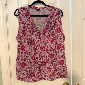 Ann Taylor Sleeveless Tie-Neck Top